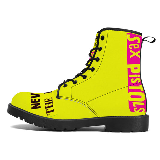 Sex pistols D41 Synthetic Leather Boots