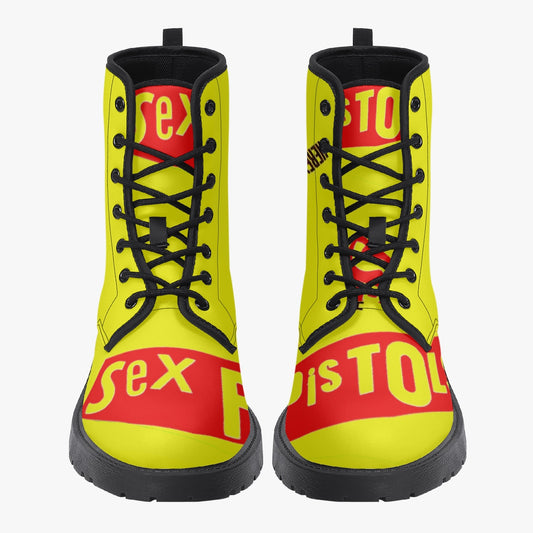 Sex pistols leather boots