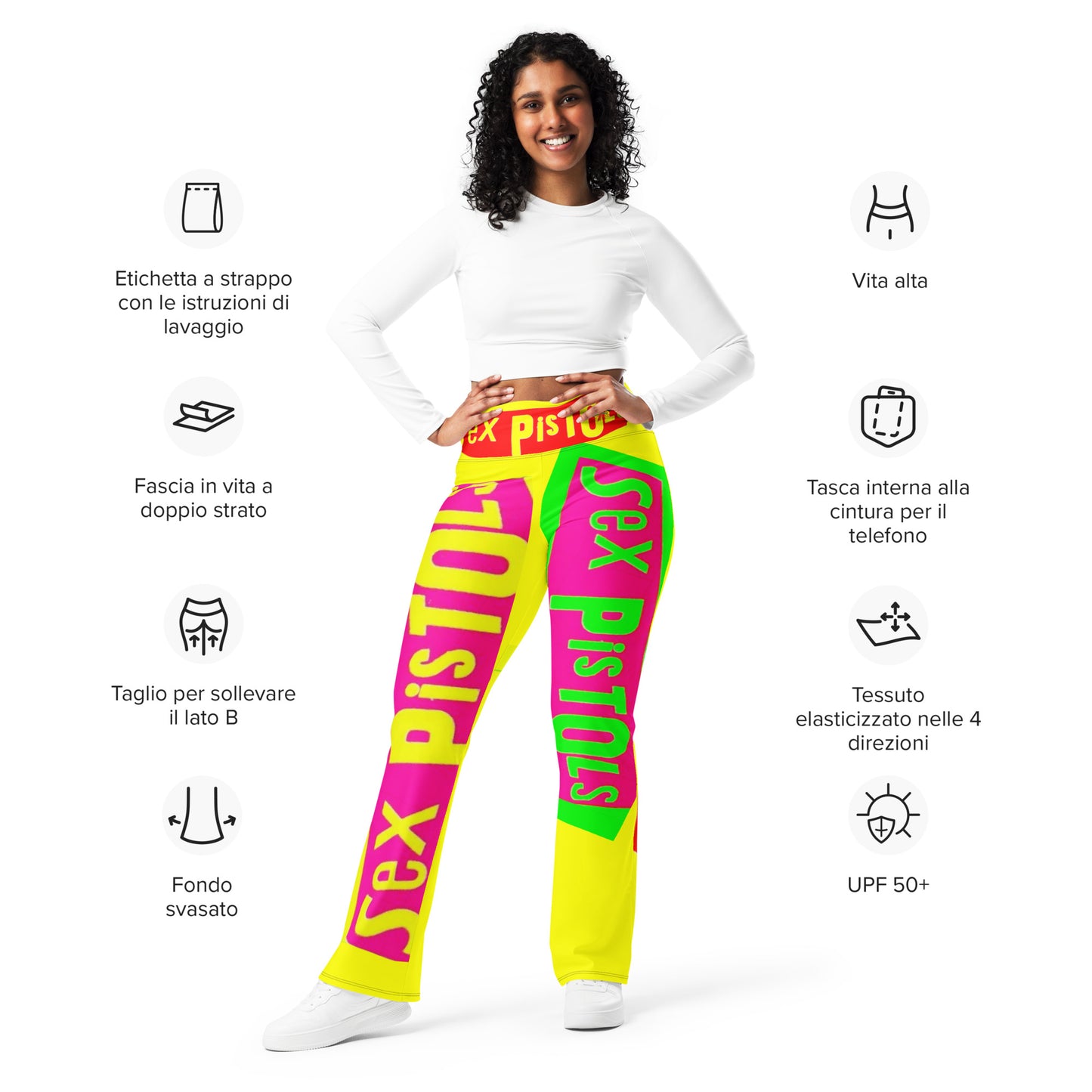Flare leggings, sex pistols