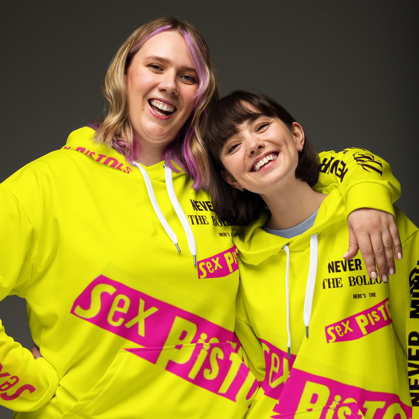 Unisex Hoodie sex pistols, yellow, punk