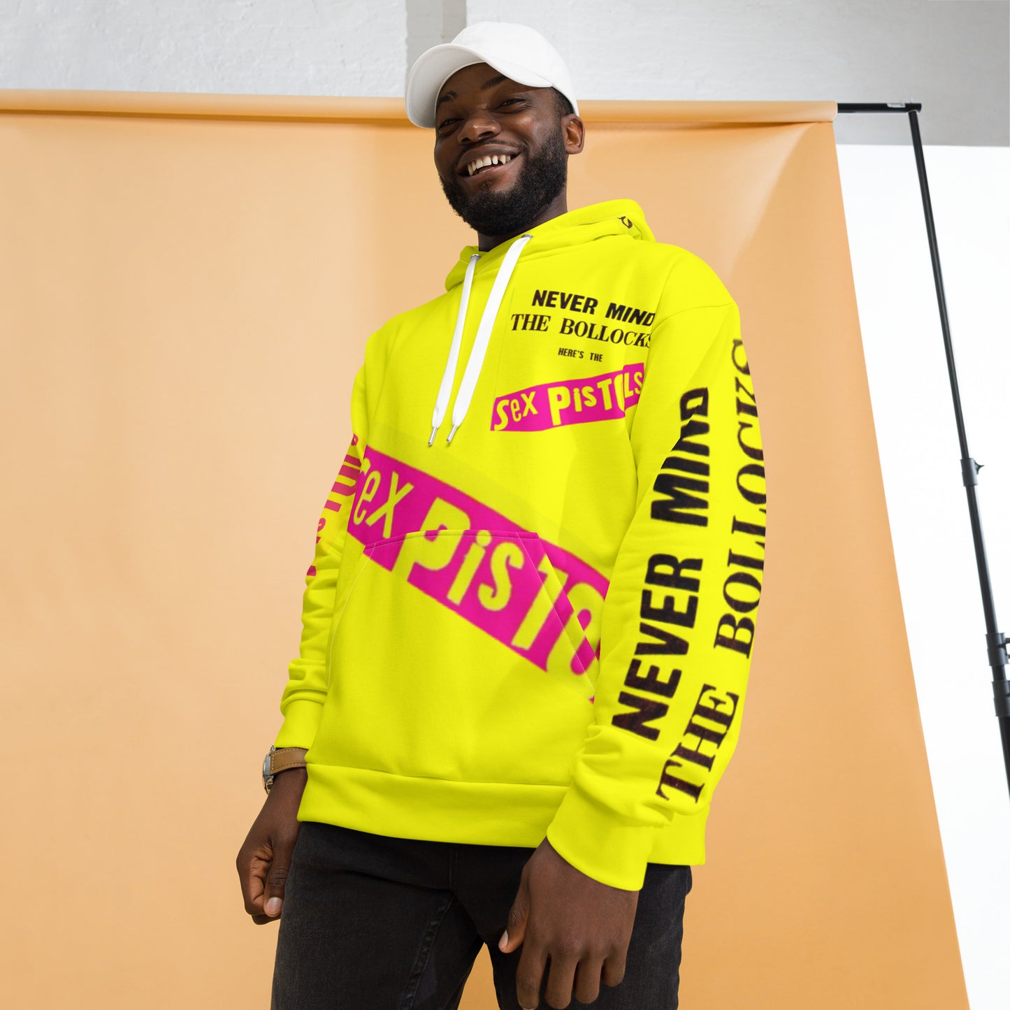 Unisex Hoodie sex pistols, yellow, punk