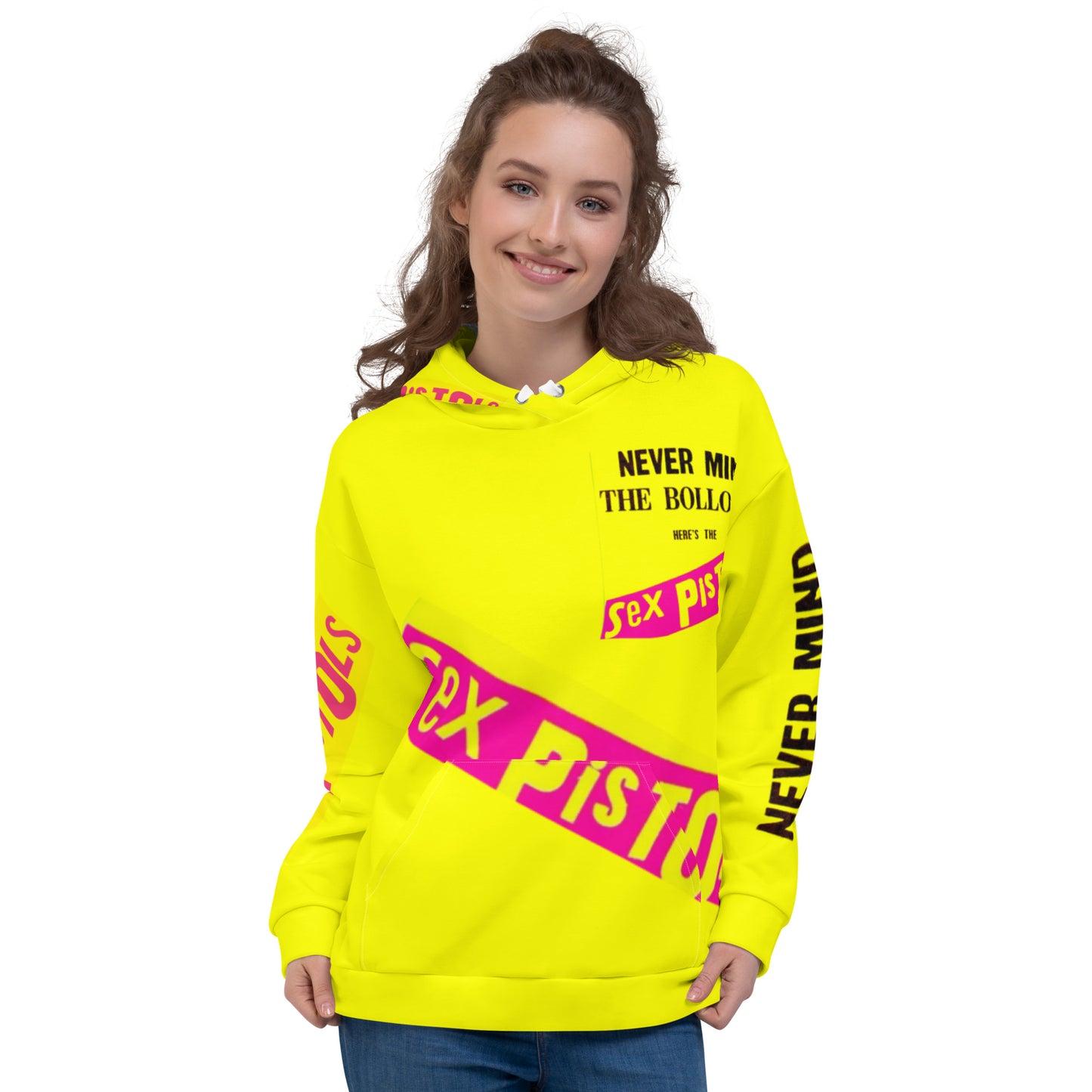 Unisex Hoodie sex pistols, yellow, punk