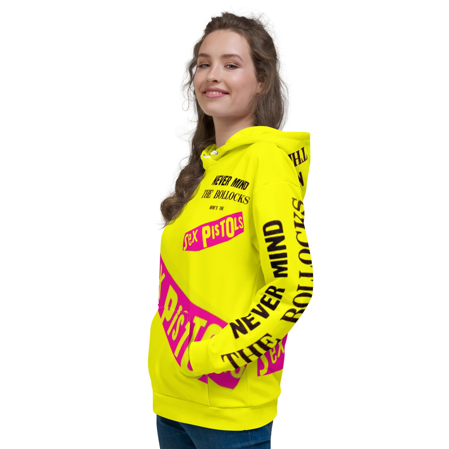 Unisex Hoodie sex pistols, yellow, punk
