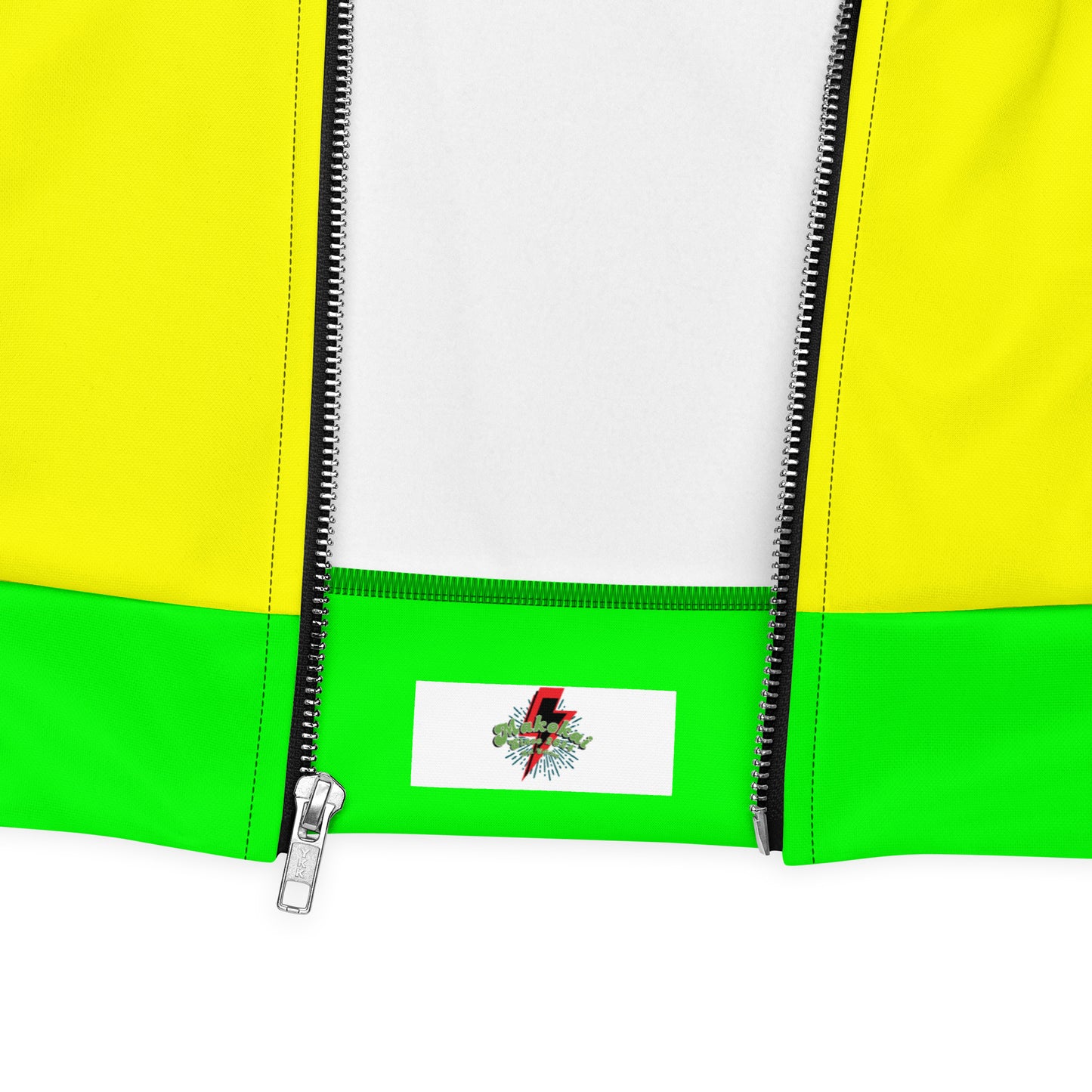 Unisex Bomber sex pistols Jacket yellow green pockets