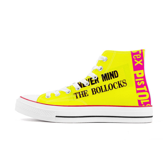 Sex pistols D70 High Top Canvas Shoes - White