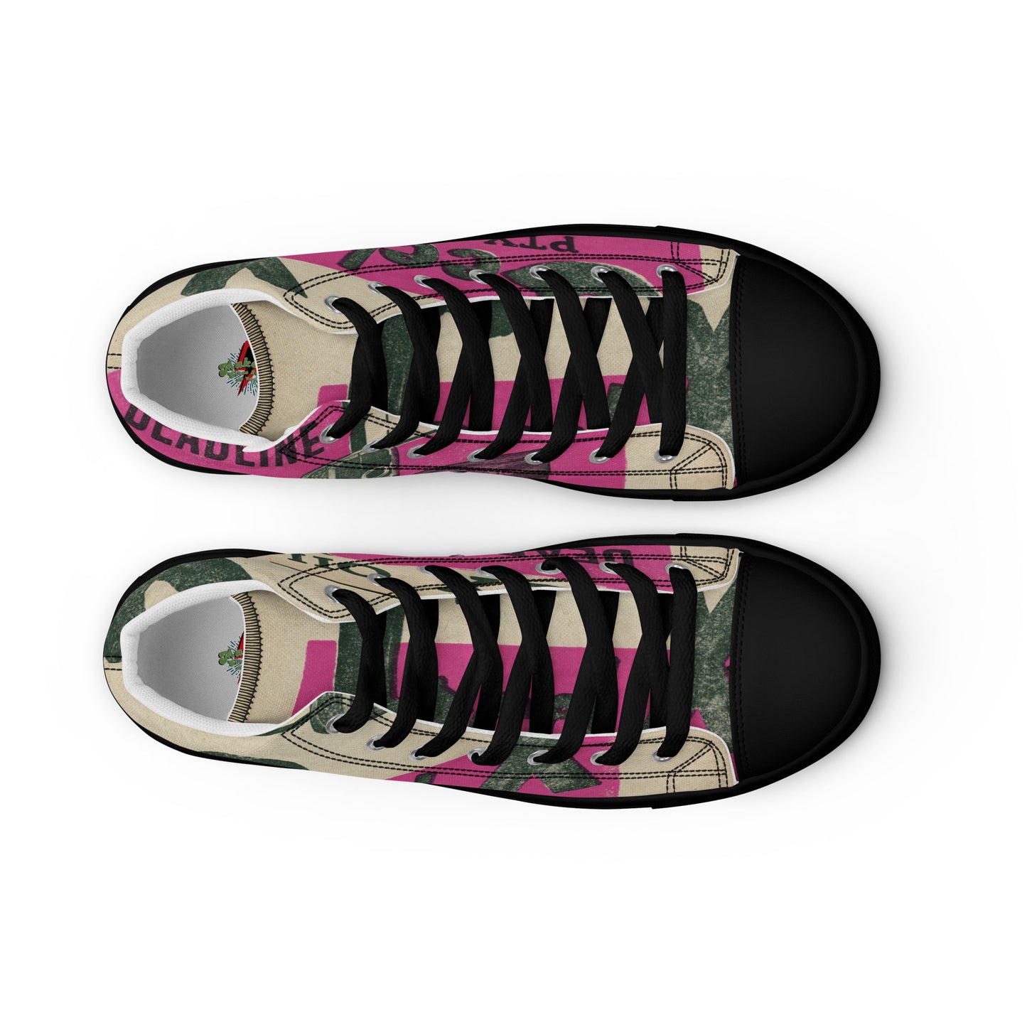 Men’s high top canvas shoes
