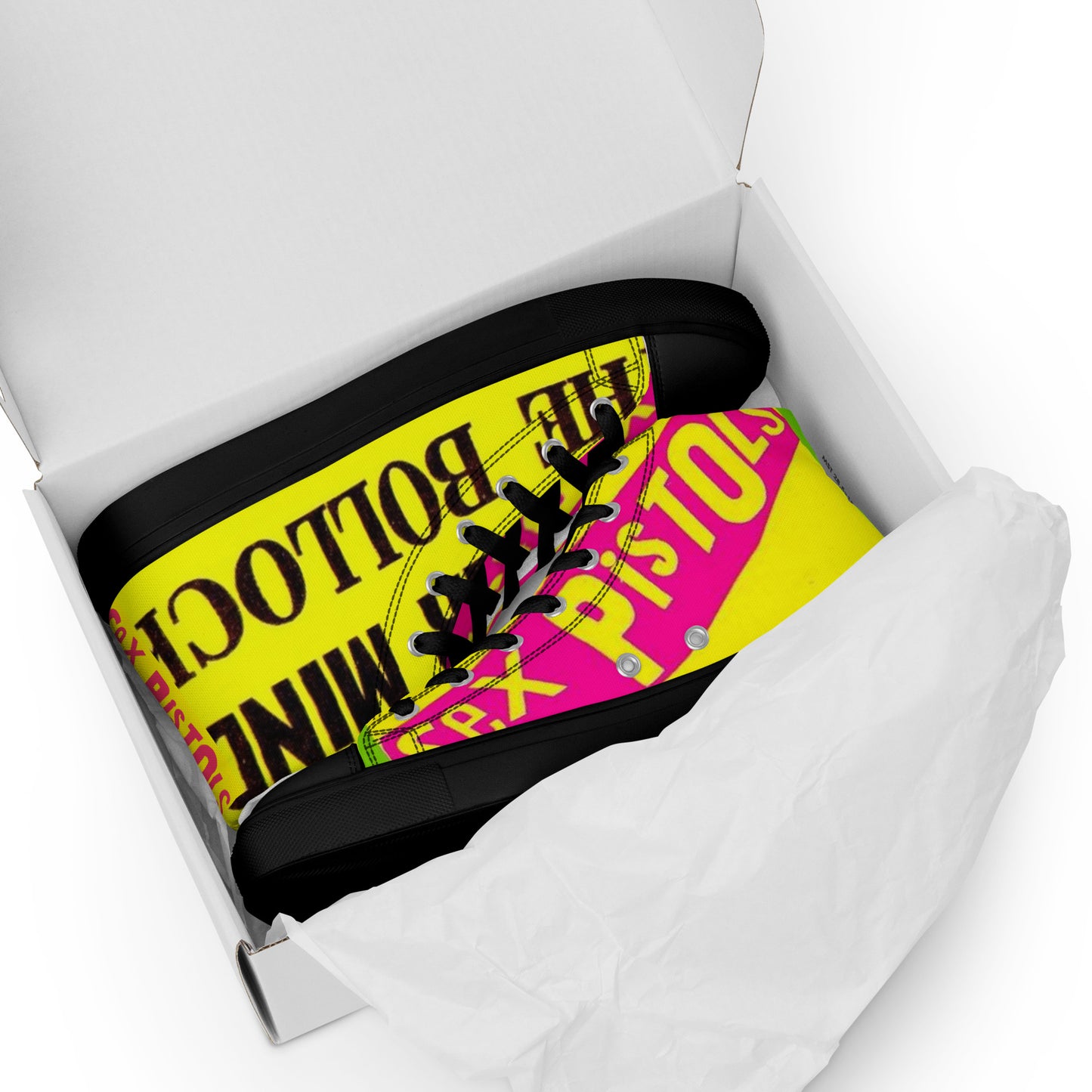 Men’s high top canvas shoes