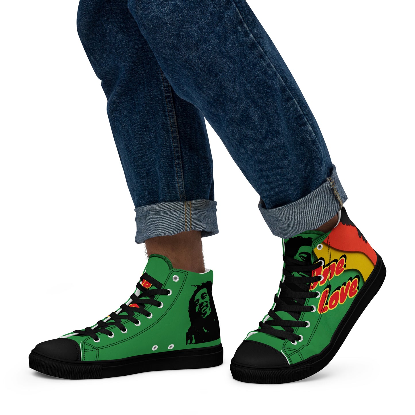 Bob marley, Men’s high-top, canvas shoes, Men’s trainers, music,