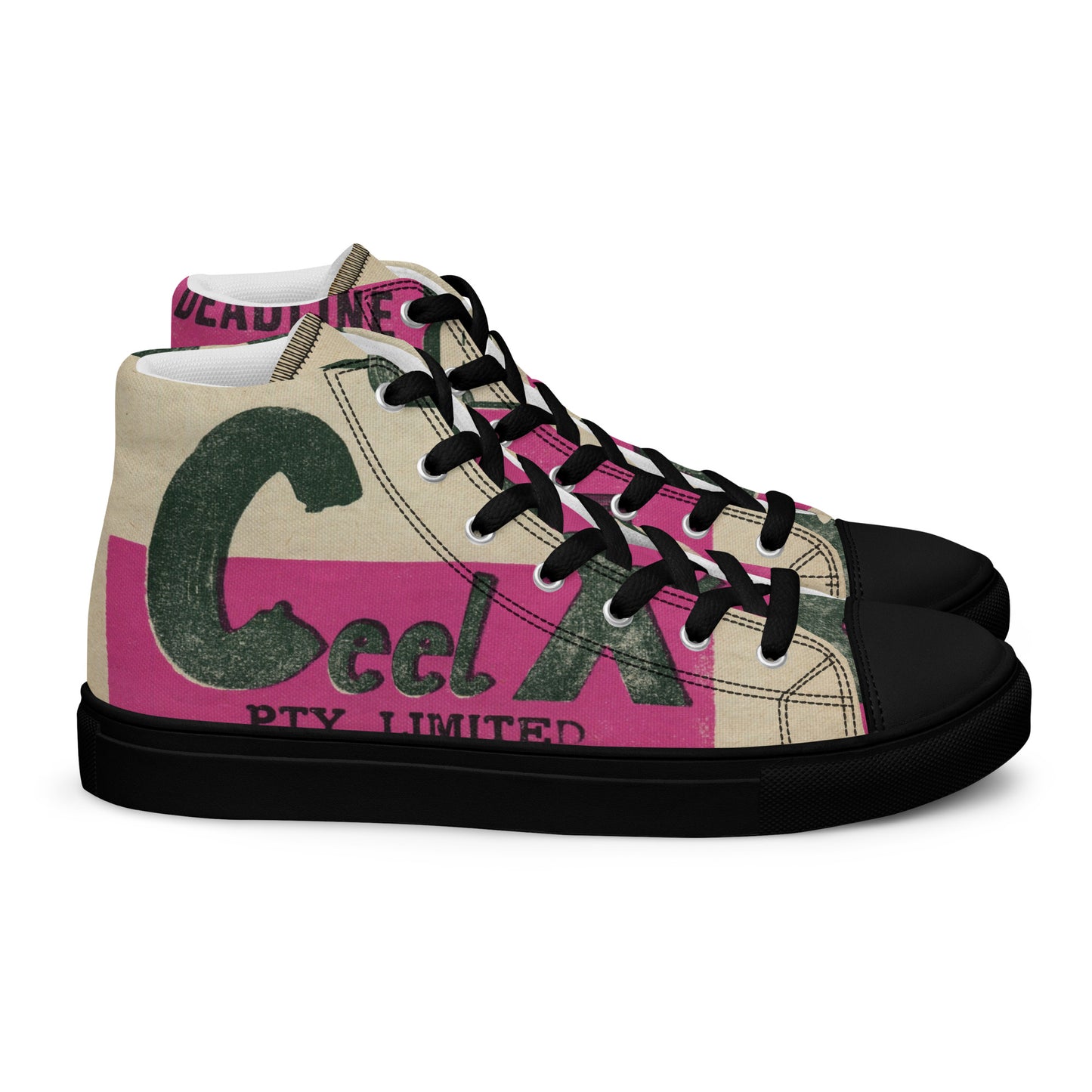 Men’s high top canvas shoes