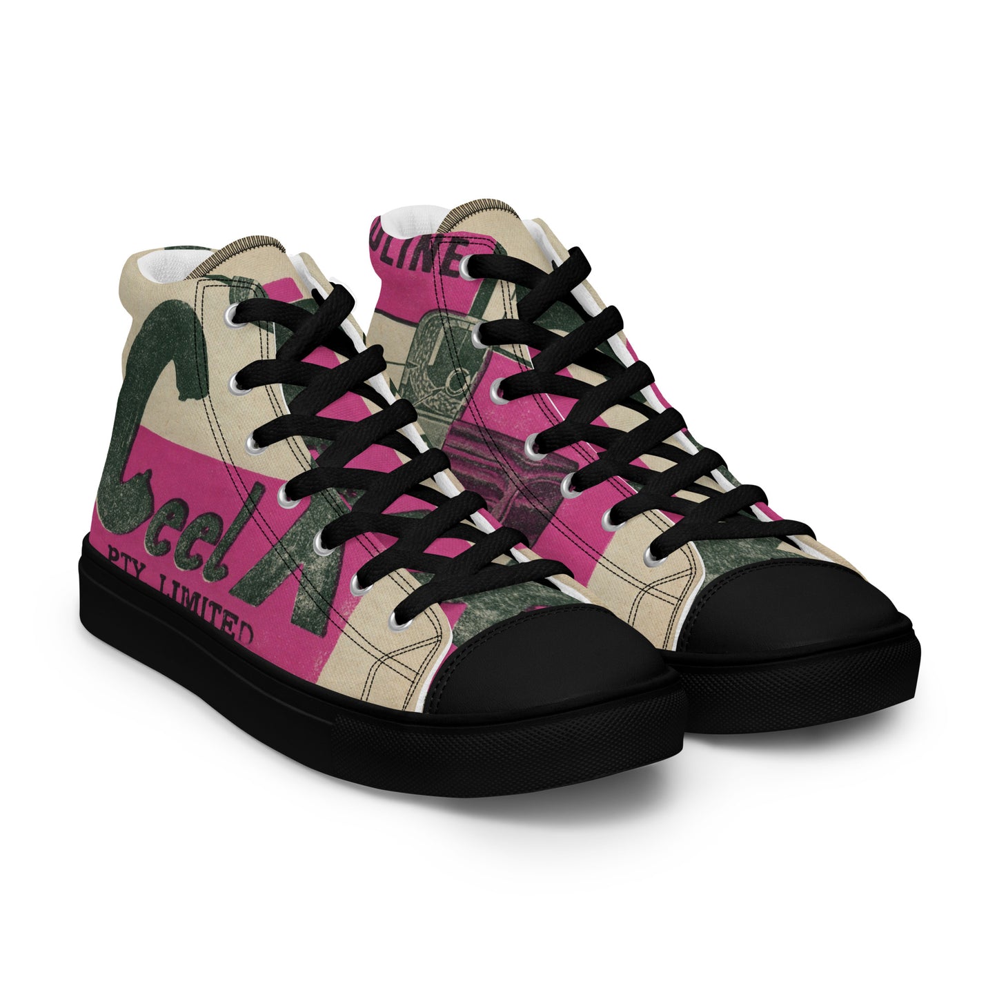 Men’s high top canvas shoes