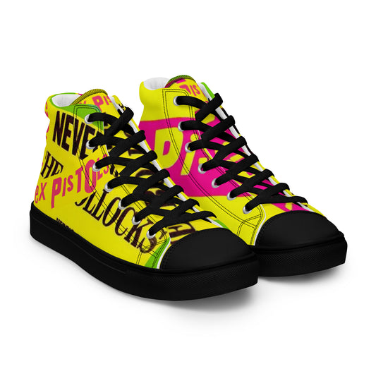 Men’s high top canvas shoes