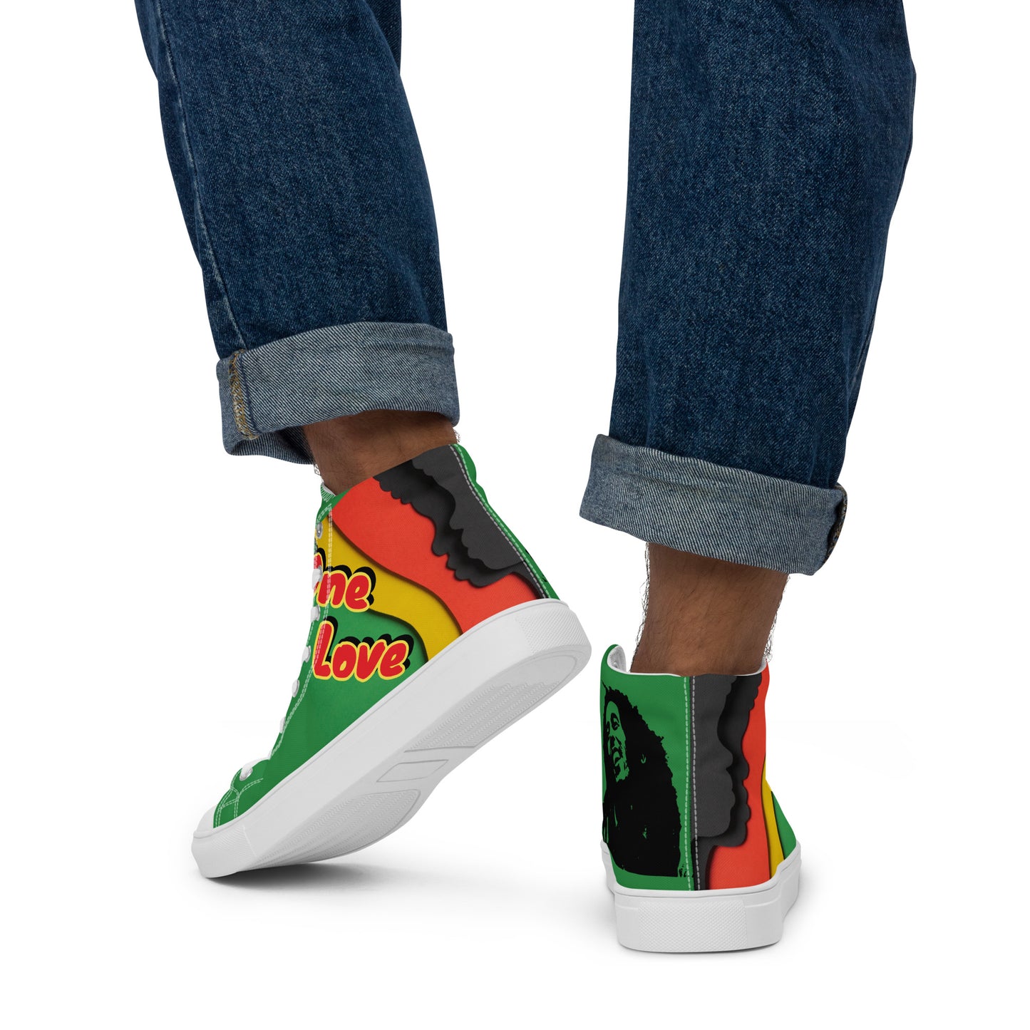 Bob marley, Men’s high-top, canvas shoes, Men’s trainers, music,
