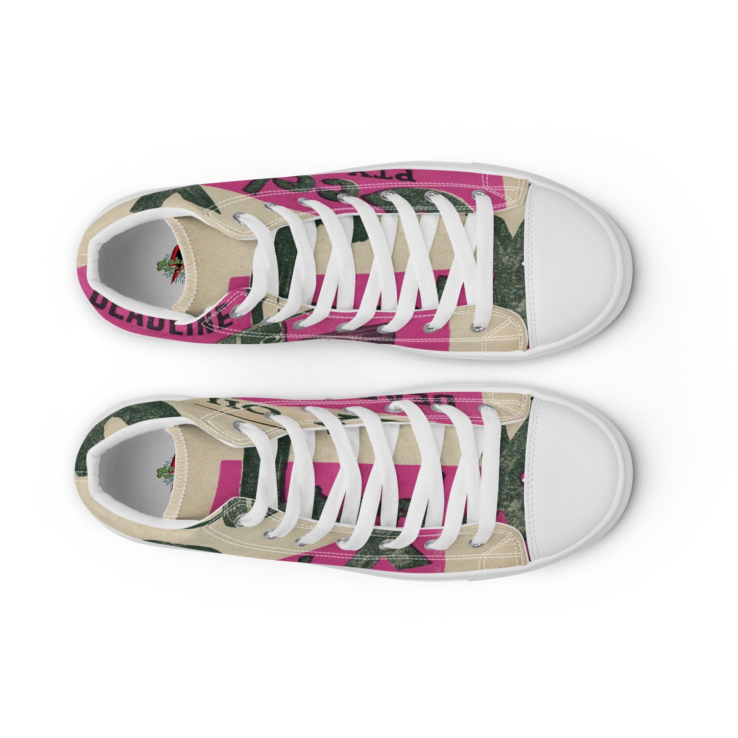 Men’s high top canvas shoes
