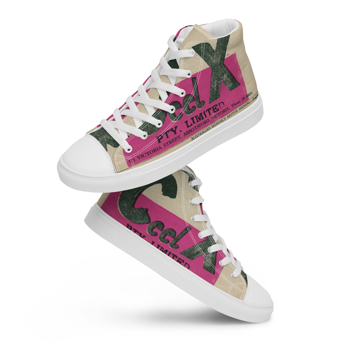 Men’s high top canvas shoes