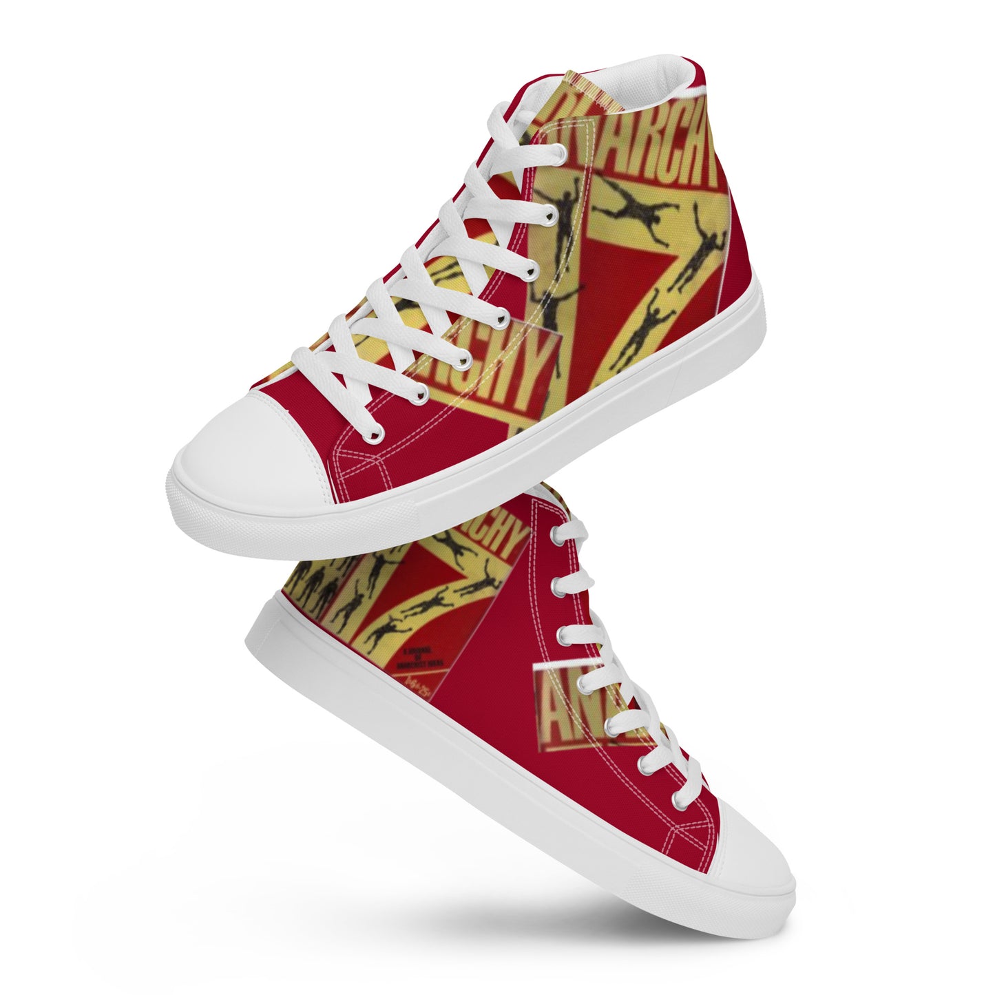 Anarchy 17, Men’s high top canvas shoes, music,