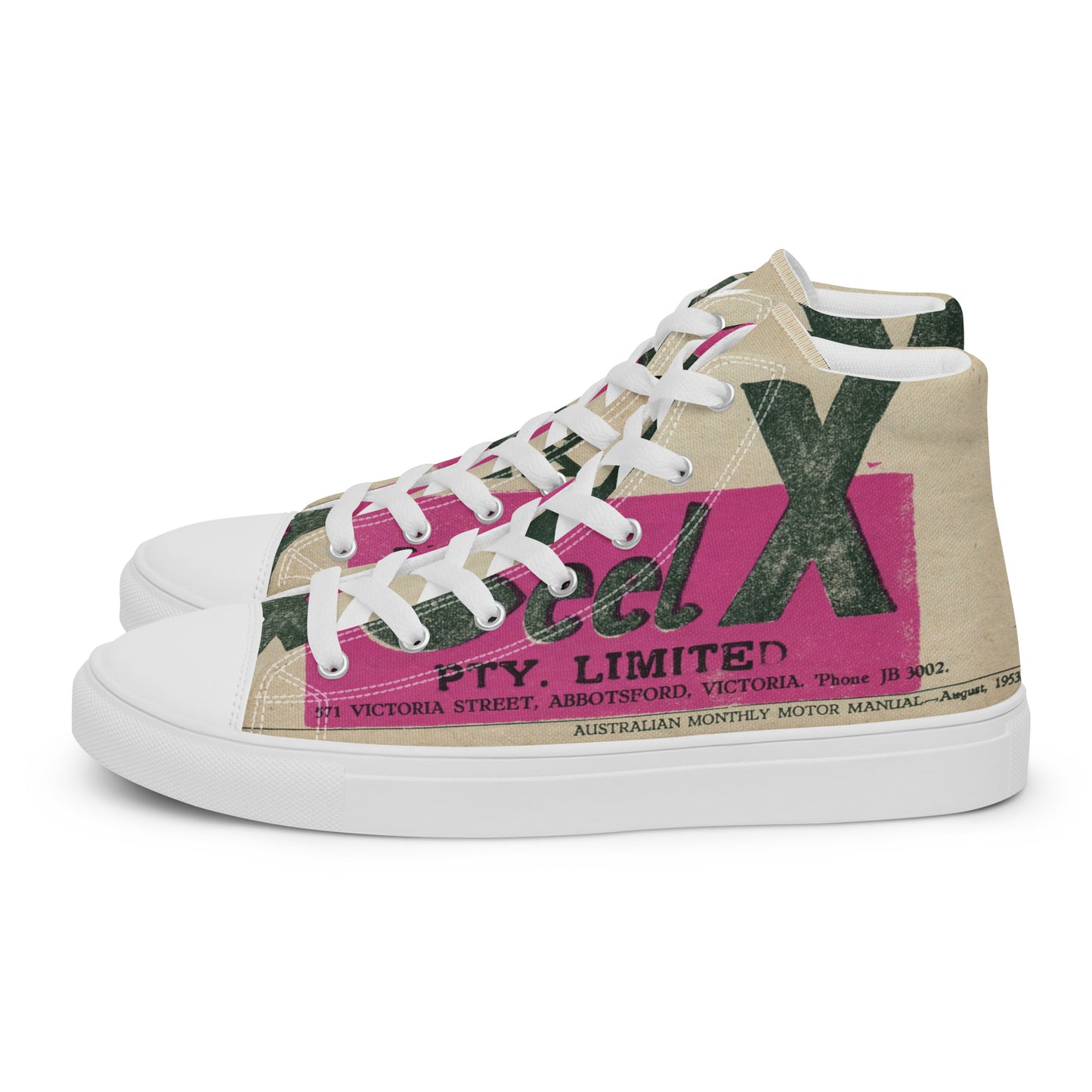 Men’s high top canvas shoes