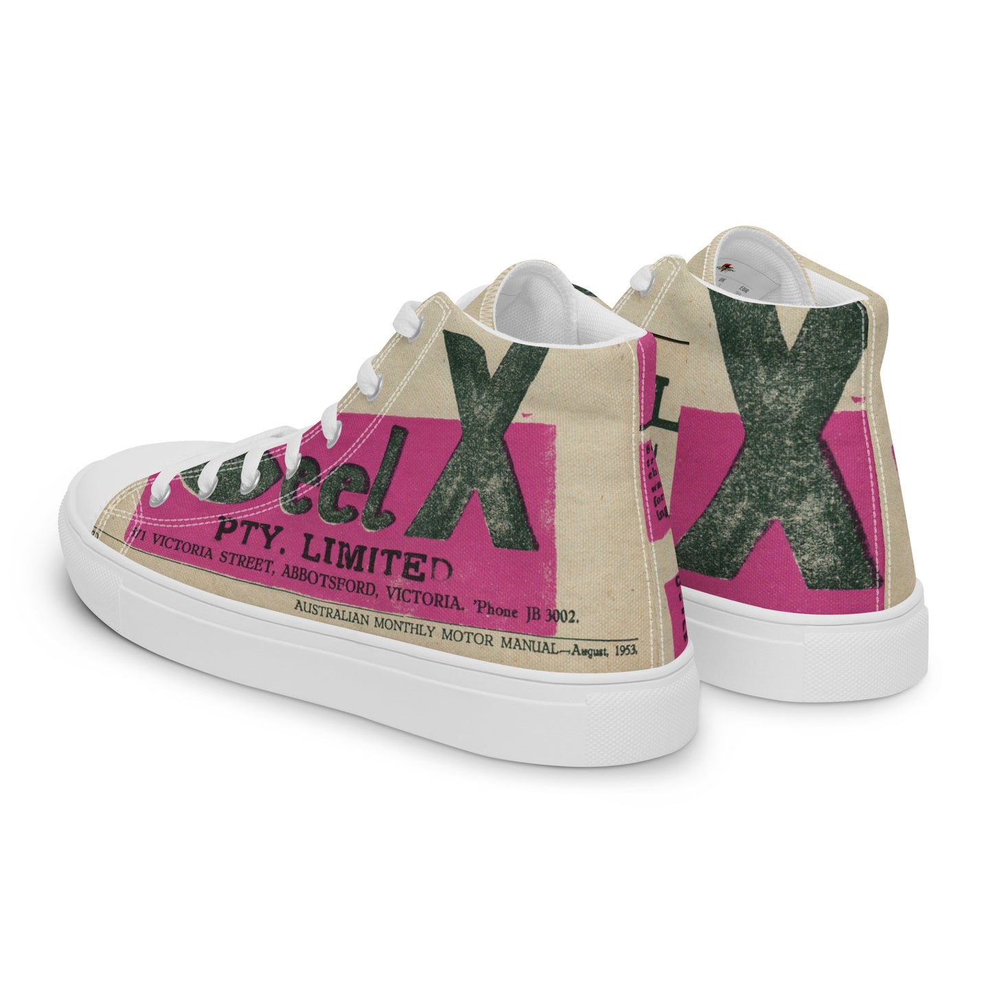 Men’s high top canvas shoes