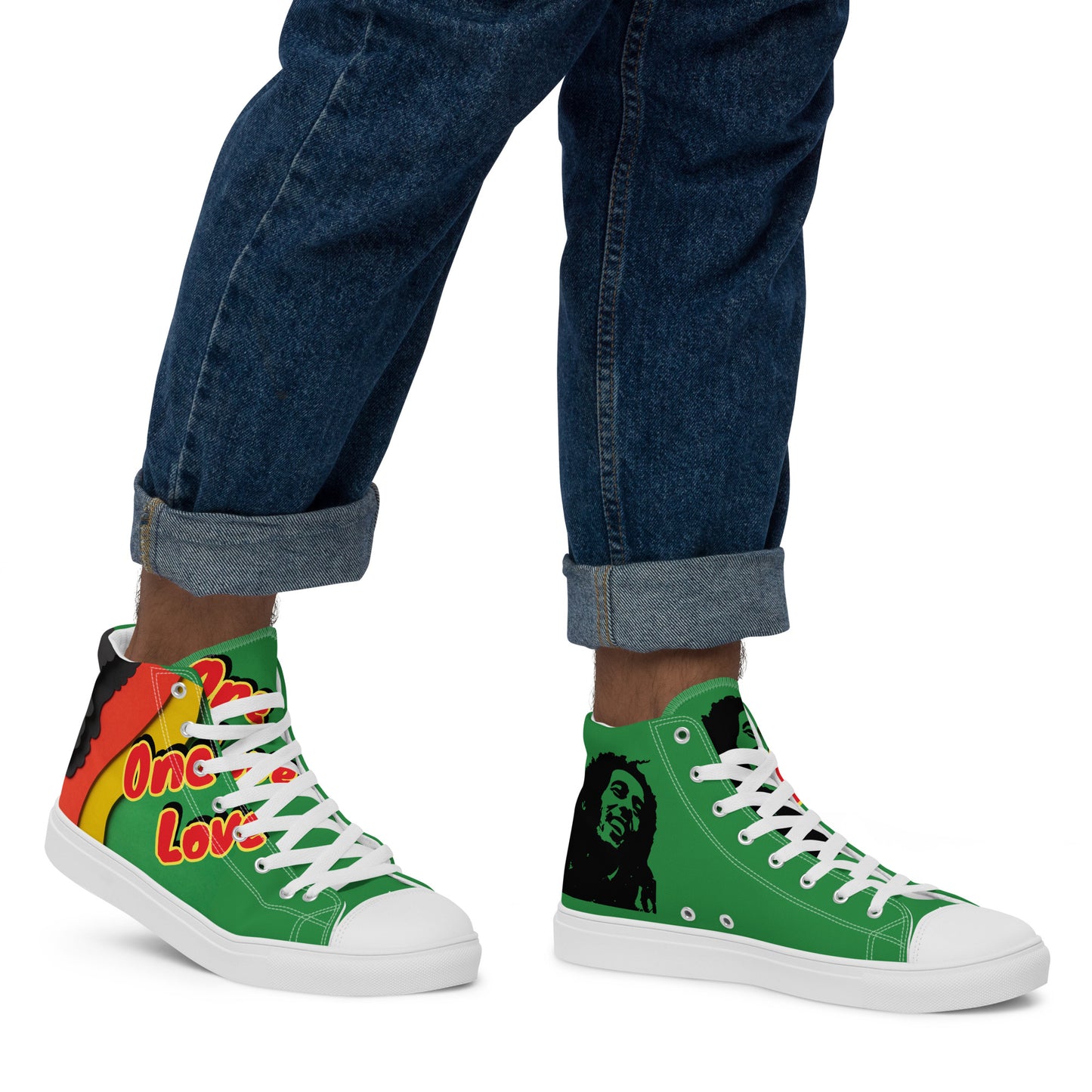 Bob marley, Men’s high-top, canvas shoes, Men’s trainers, music,