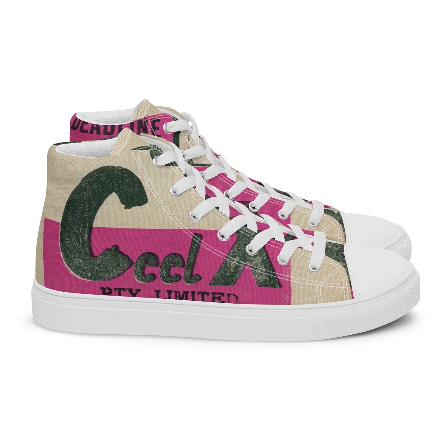 Men’s high top canvas shoes