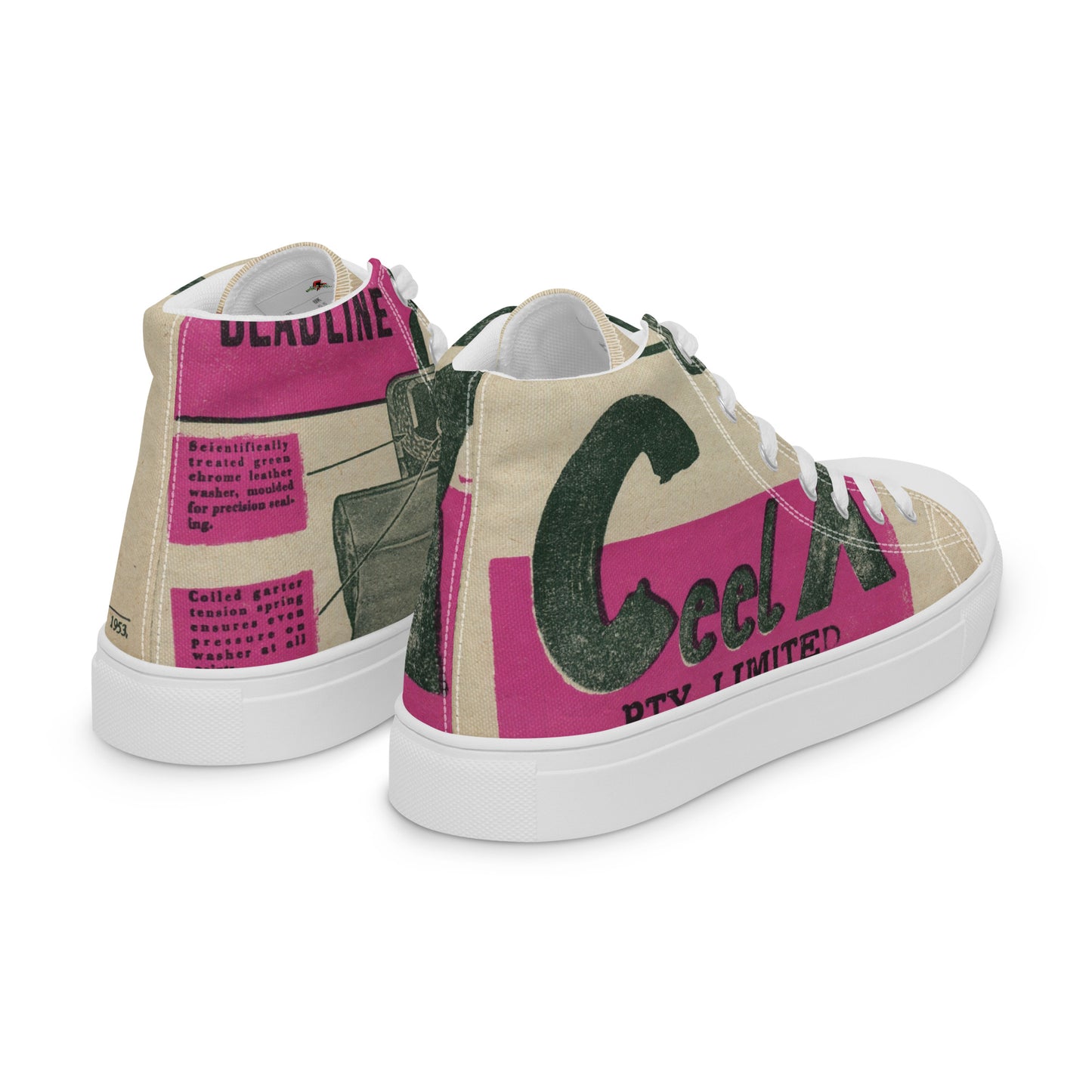 Men’s high top canvas shoes