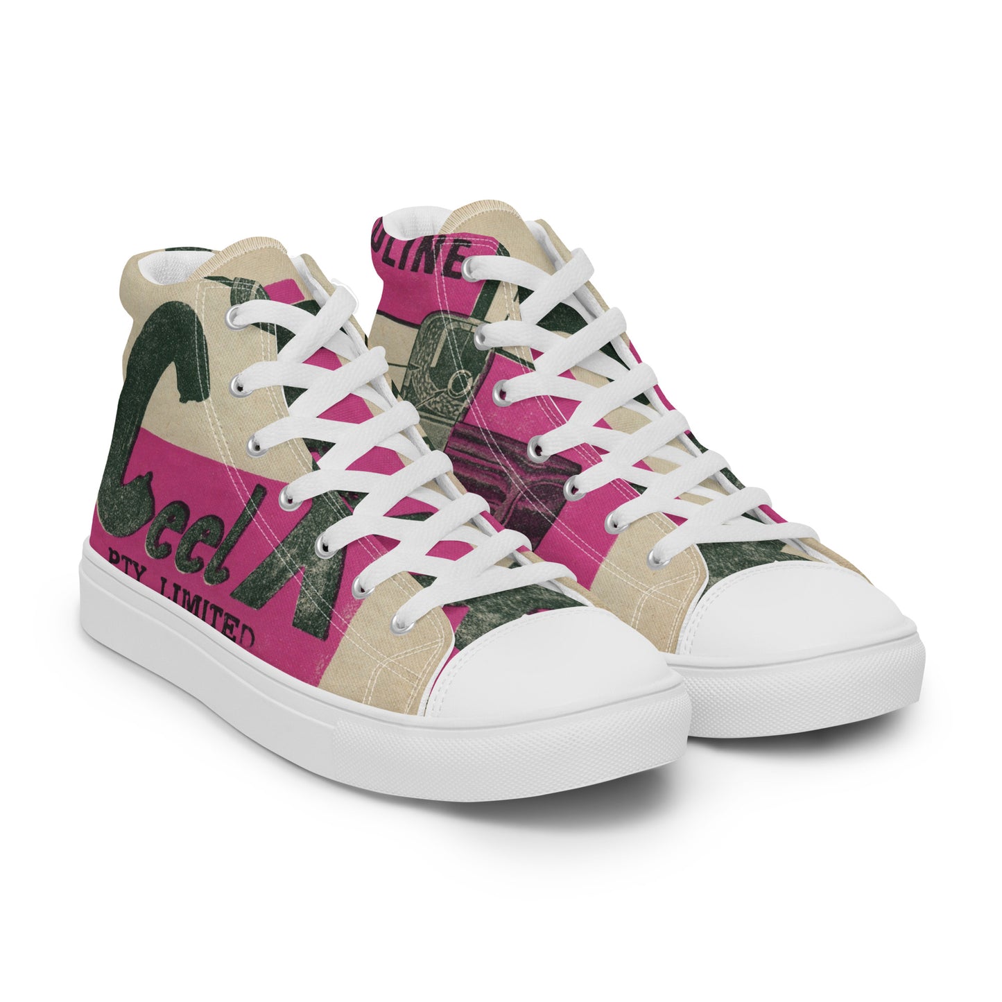 Men’s high top canvas shoes
