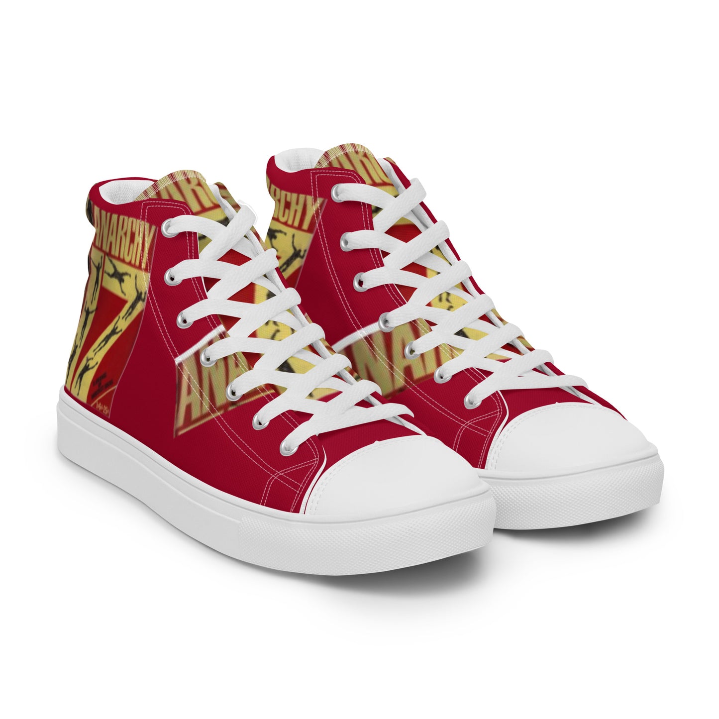 Anarchy 17, Men’s high top canvas shoes, music,