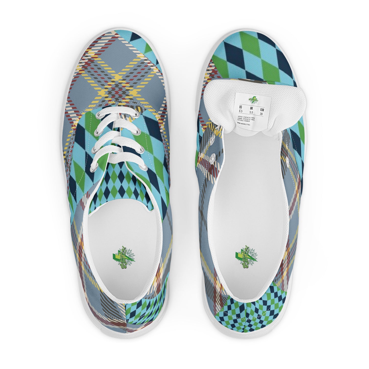 Men’s lace-up canvas shoes