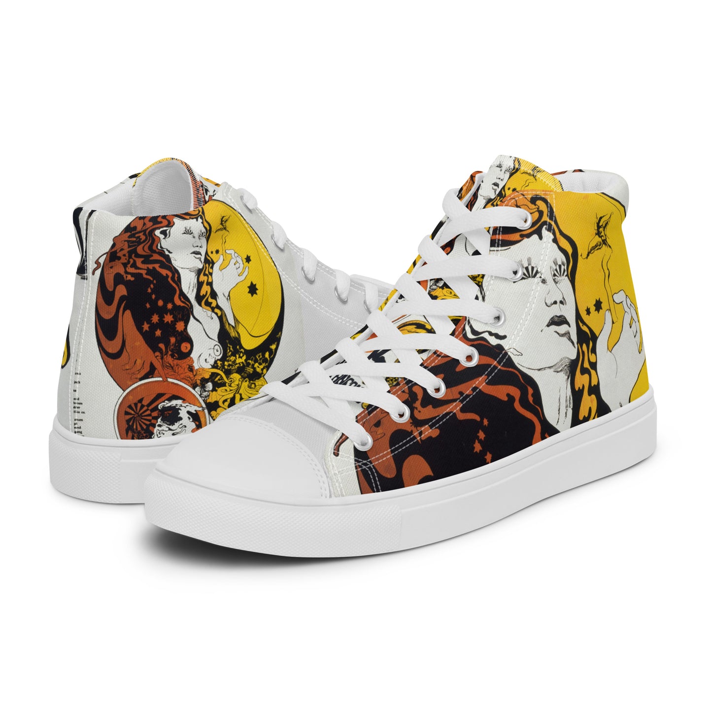 Women’s high top canvas shoes, Women’s trainers, music,