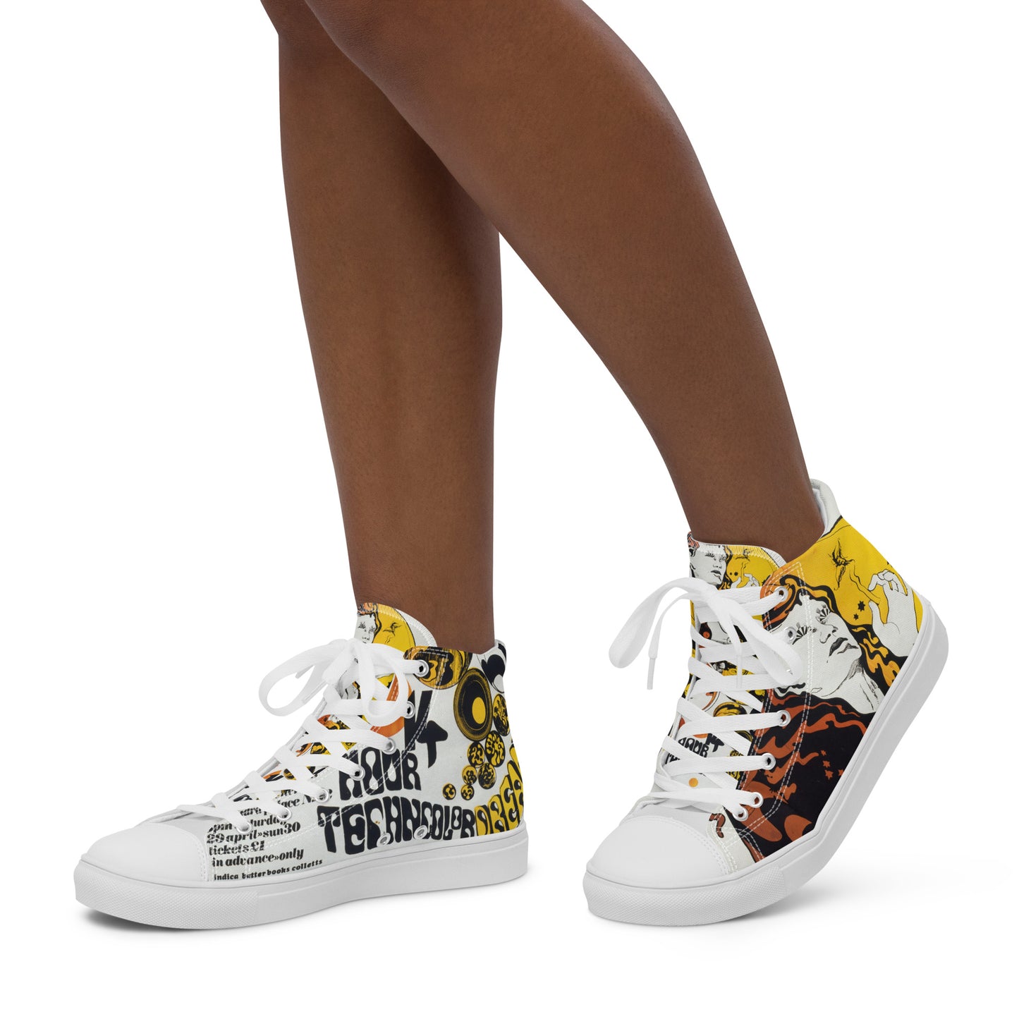 Women’s high top canvas shoes, Women’s trainers, music,