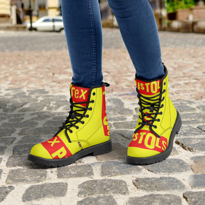Sex pistols leather boots