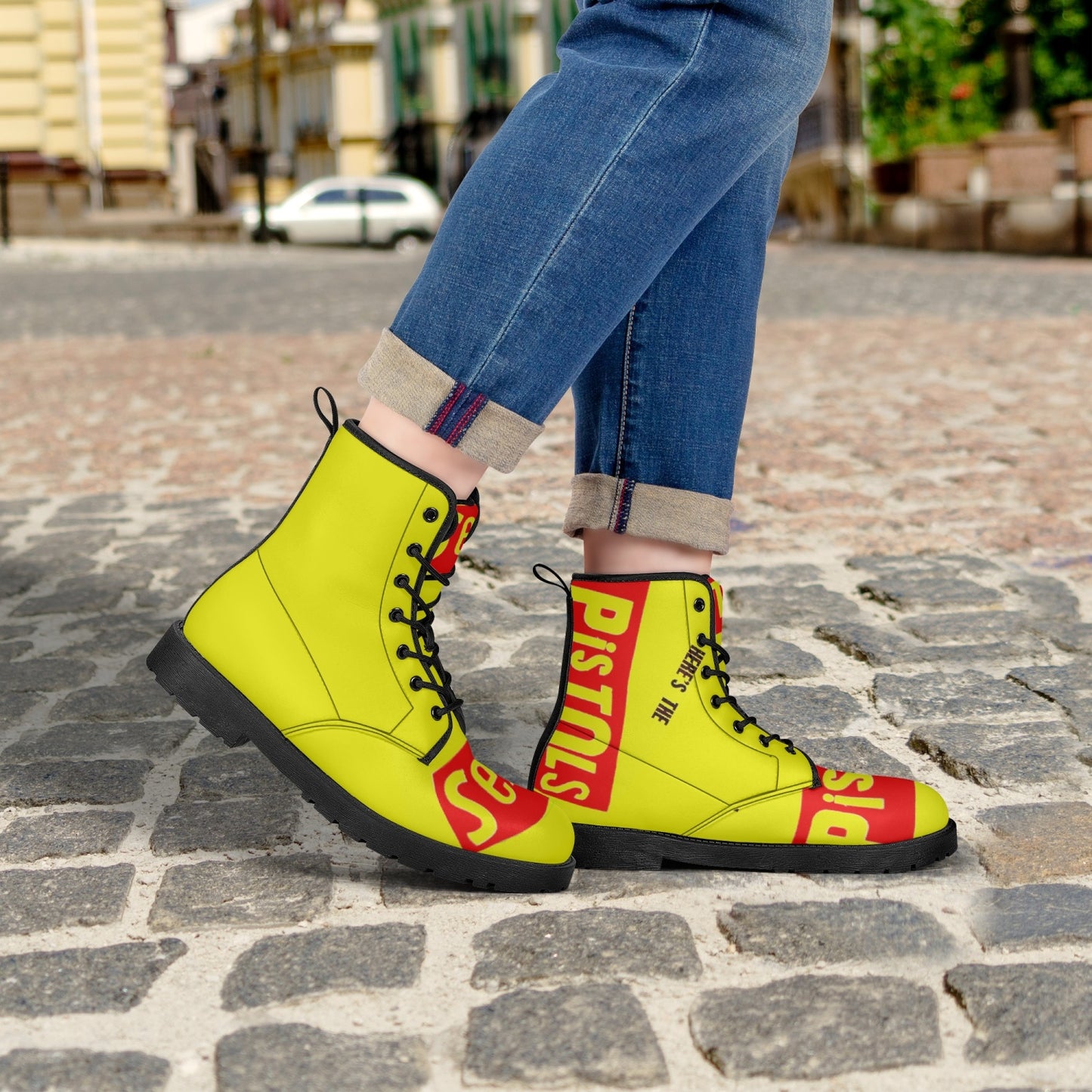 Sex pistols leather boots