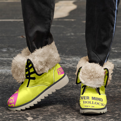 Sex pistols Cotton-pad Fur Lining Boots