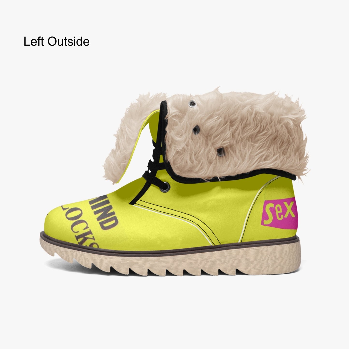 Sex pistols Cotton-pad Fur Lining Boots