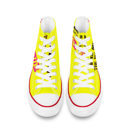 Sex pistols D70 High Top Canvas Shoes - White