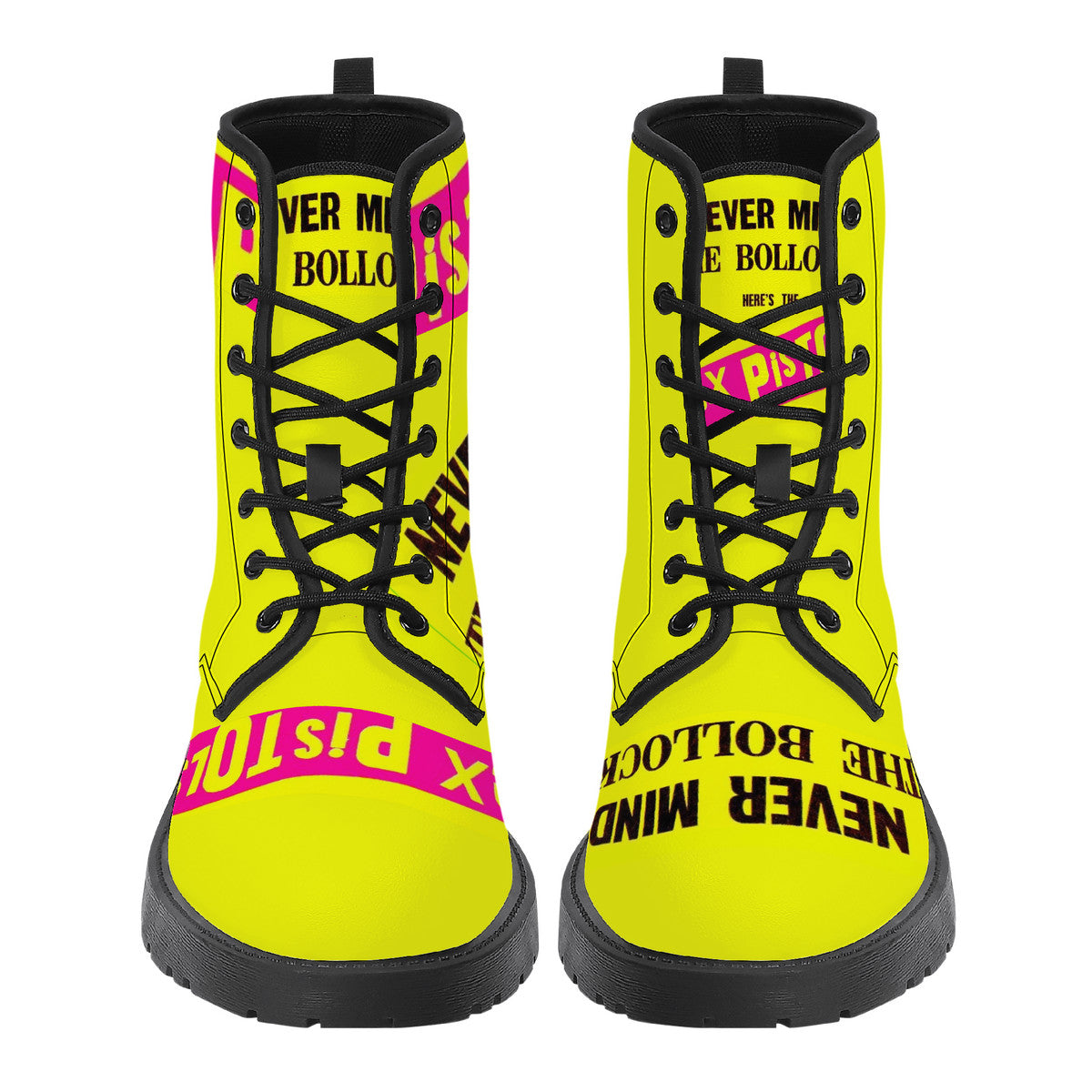 Sex pistols D41 Synthetic Leather Boots