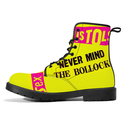 Sex pistols D41 Synthetic Leather Boots