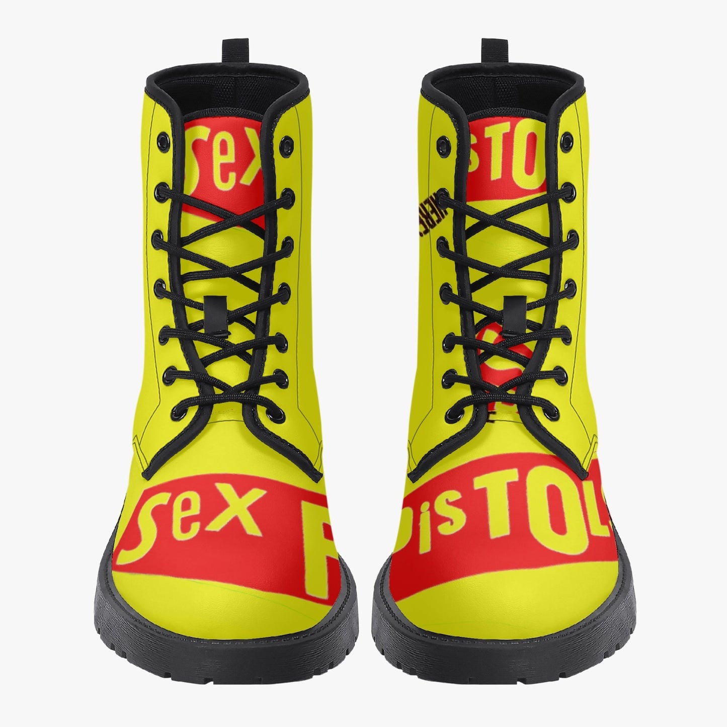 Sex pistols leather boots