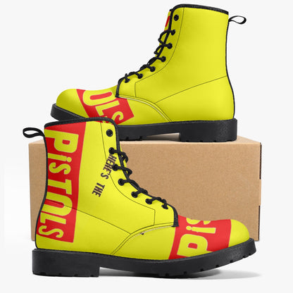 Sex pistols leather boots