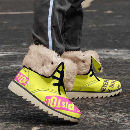 Sex pistols Cotton-pad Fur Lining Boots