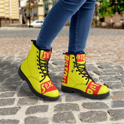Sex pistols leather boots