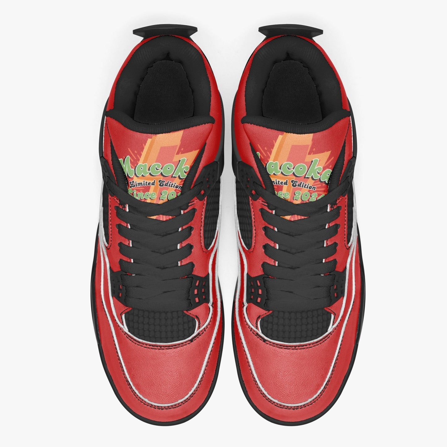 698. AJ4 Basketball Sneakers -Black Sole