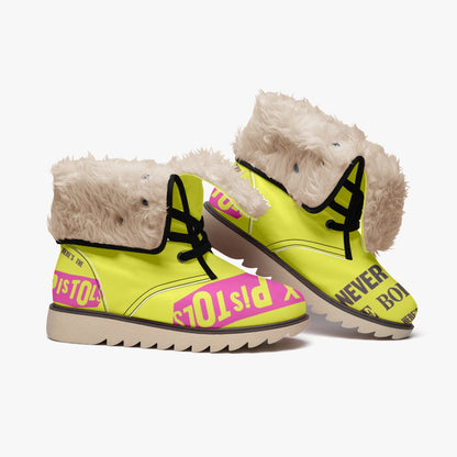 Sex pistols Cotton-pad Fur Lining Boots