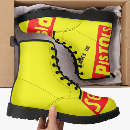 Sex pistols leather boots