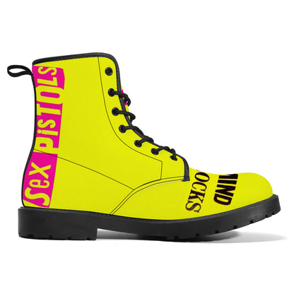 Sex pistols D41 Synthetic Leather Boots