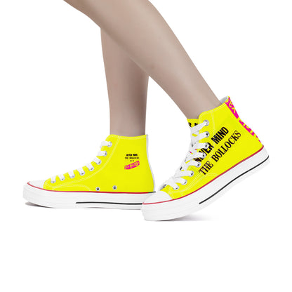 Sex pistols D70 High Top Canvas Shoes - White