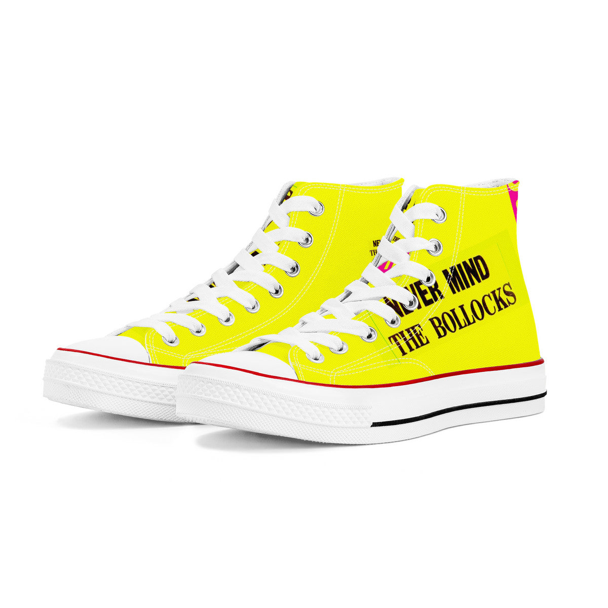 Sex pistols D70 High Top Canvas Shoes - White