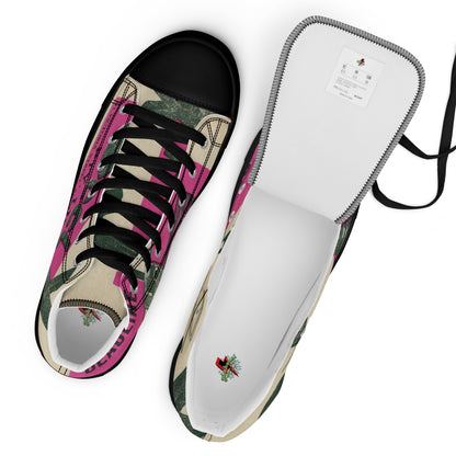 Men’s high top canvas shoes