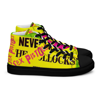 Men’s high top canvas shoes