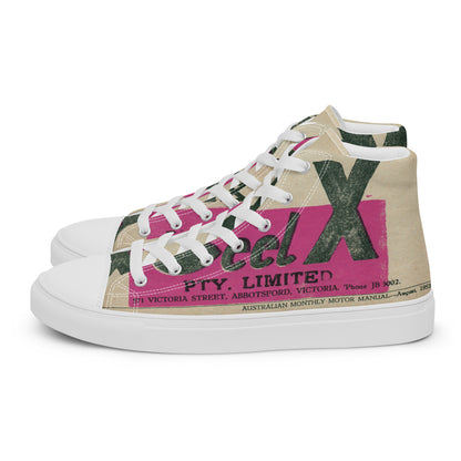 Men’s high top canvas shoes