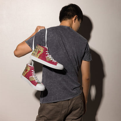 Anarchy 17, Men’s high top canvas shoes, music,